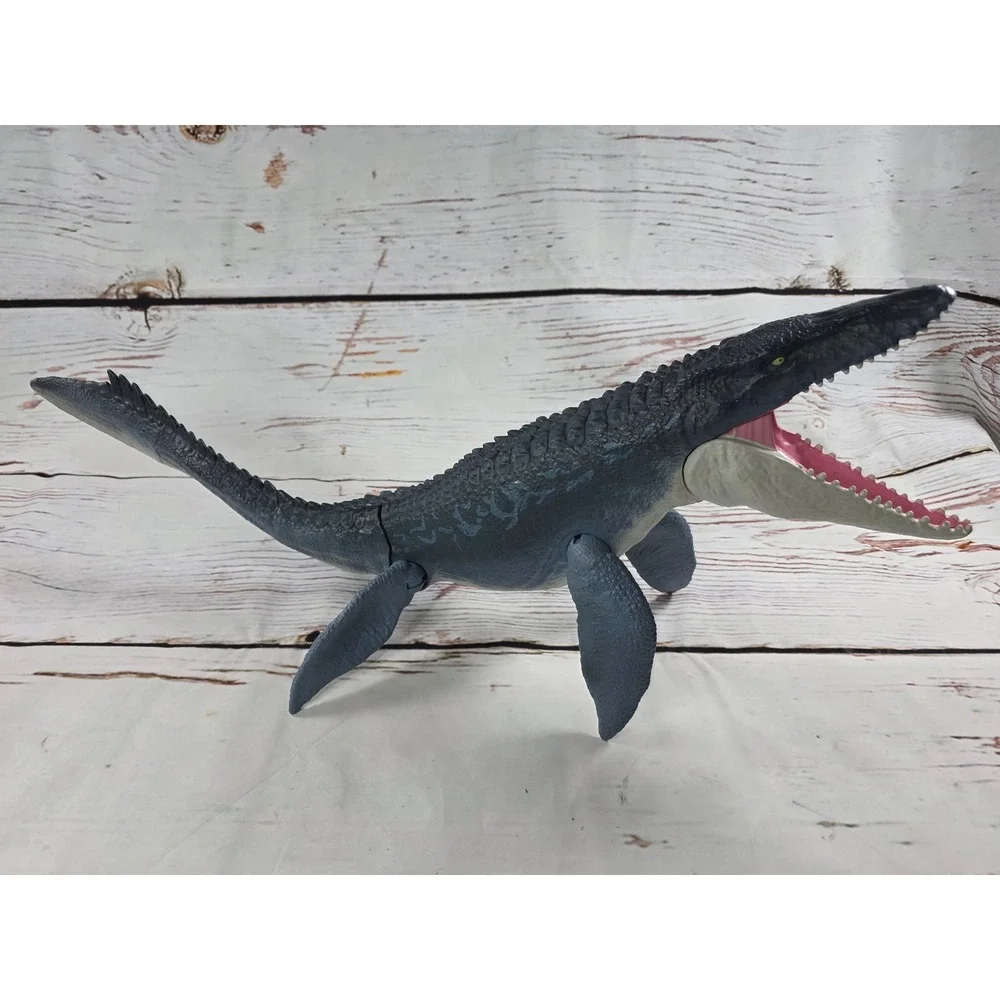 Jurassic World Real Feel Mosasaurus Action Figure Blue Dinosaur Toy FNG24